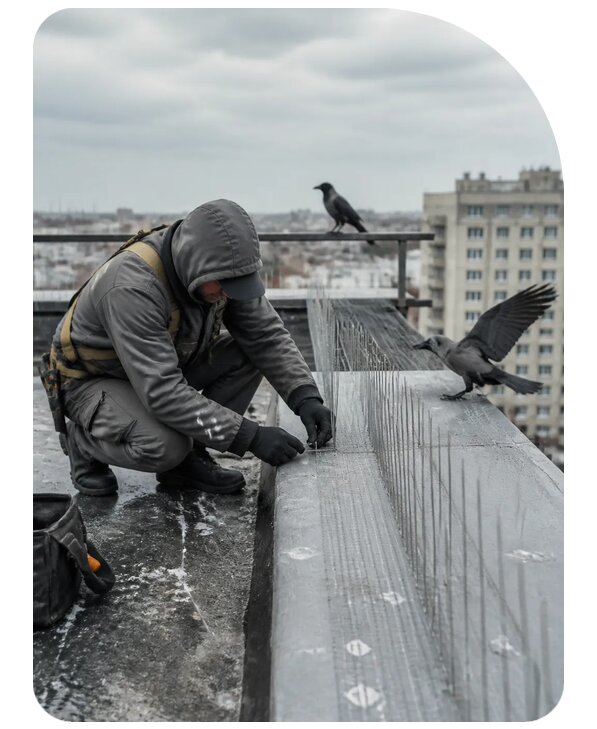 Защита от ворон под ключ в Муре по цене от 5105 р. | Сенат-Мум